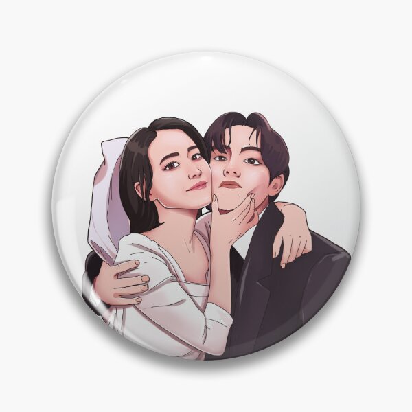 Item preview, kpop korean singer couple love wins song illustration 2 designed and sold by kimrora.