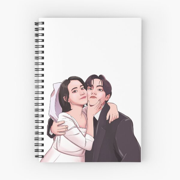 Item preview, kpop korean singer couple love wins song illustration 2 designed and sold by kimrora.