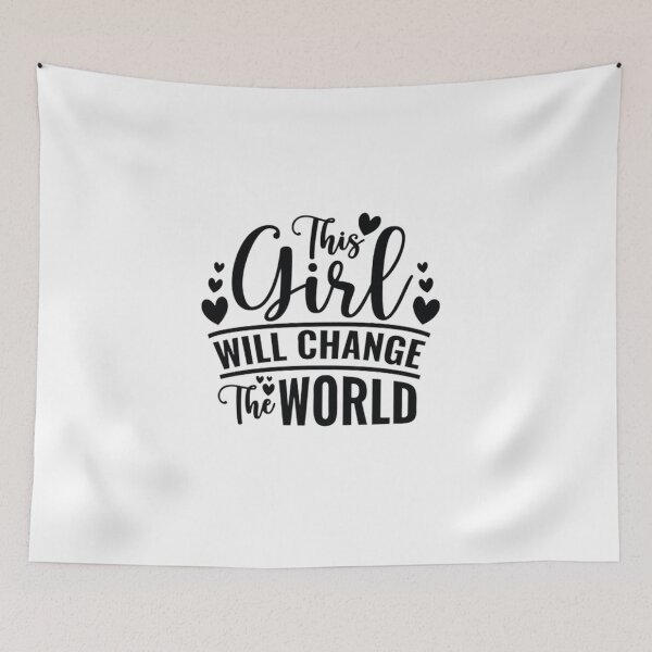Item preview,  This Girl Will Change The World, gift idea , funny gift  designed and sold by masteryStore.