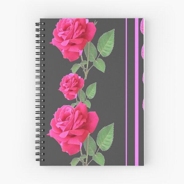 Item preview, VINTAGE PINK CLIMBING ROSES ON GREY designed and sold by sharlesart.