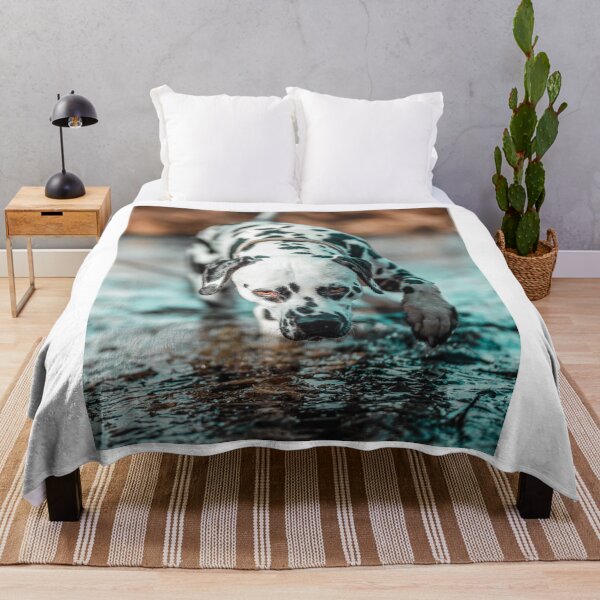 Item preview, Dalmatian Dog Having Fun at the River designed and sold by VanGaldo.