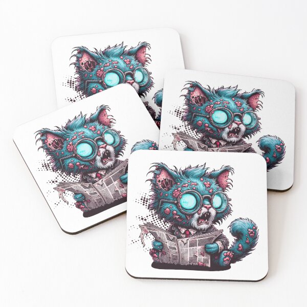 Item preview, Zombie Cat's Morning Read designed and sold by Gheofast.