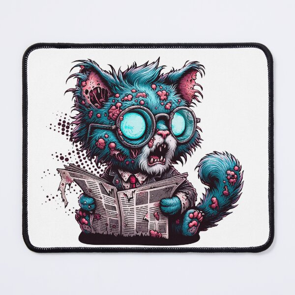 Item preview, Zombie Cat's Morning Read designed and sold by Gheofast.
