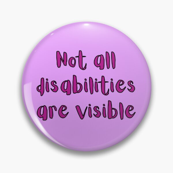 Item preview, Not all disabilities are visible (handwriting font) designed and sold by RandomlyRainbow.