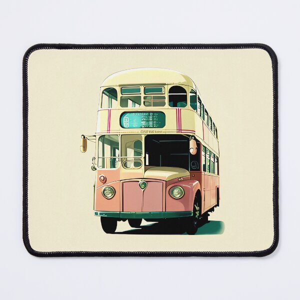 Item preview, Vintage Double Decker Bus Retro Urban Transportation Art designed and sold by thejoyker1986.