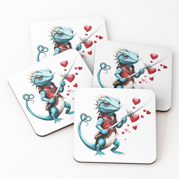 Item preview, Turquoise Rebel, Warrior Lizard  - Valentine's day designed and sold by filusattila.