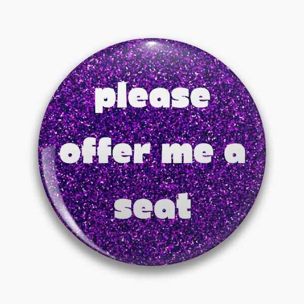 Item preview, Please offer me a seat (glitter) designed and sold by RandomlyRainbow.