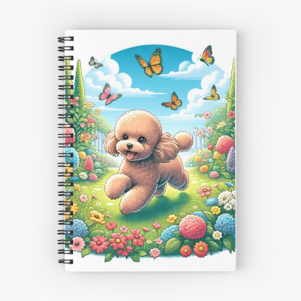 Item preview, Adorable Happy Toy Poodle in Meadow  designed and sold by toypoodlemom.