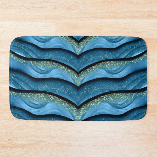 Item preview, Blue glitter line pattern designed and sold by M art & design.