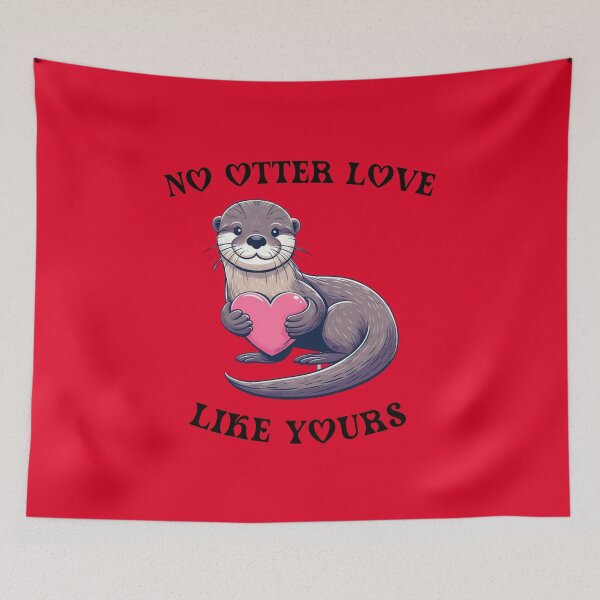 Item preview, Valentine Otter designed and sold by HeadTurningArt.