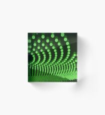 Movie Marquee Green Acrylic Block