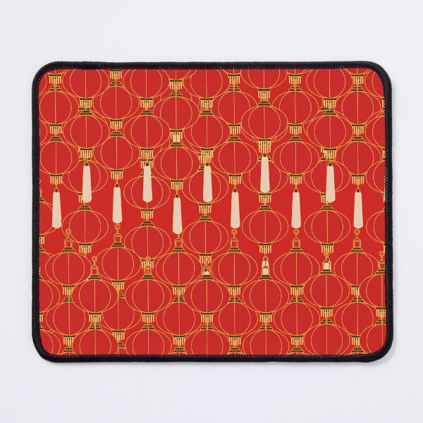 Item preview, Deep Red floral pattern decoration designed and sold by chandira11.