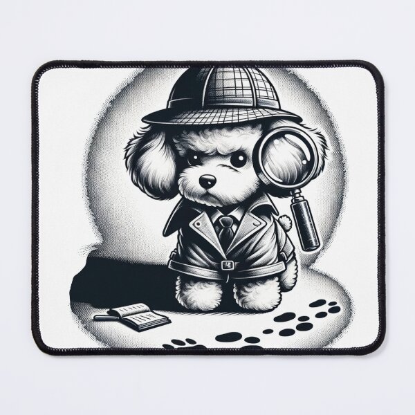 Item preview, Adorable Toy Poodle Detective designed and sold by toypoodlemom.