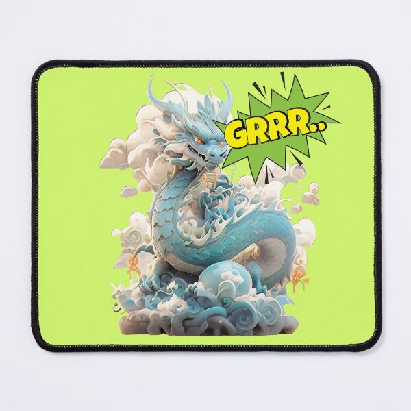 Item preview, Toy Blue Dragon with Grrr (transparent background) designed and sold by Mecha Brave Studio.