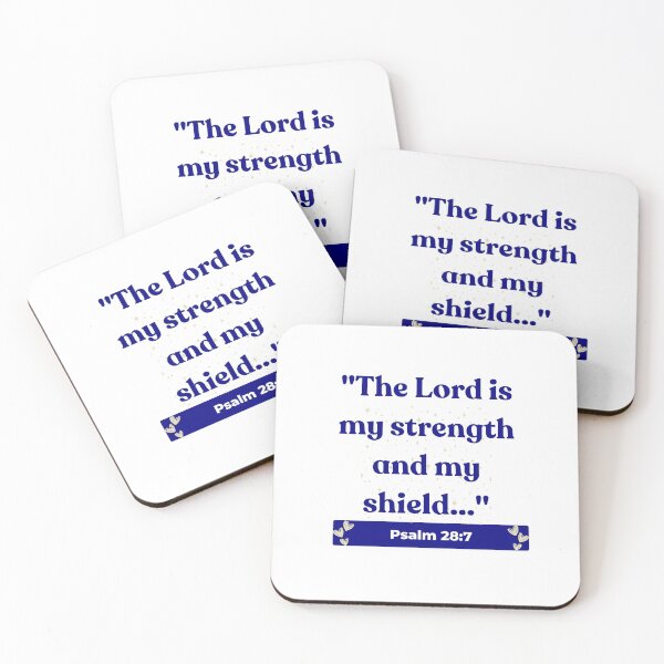 Item preview, Divine Strength: Psalm 28:7 Protection & Shield Christian Theme  designed and sold by ebocraft.