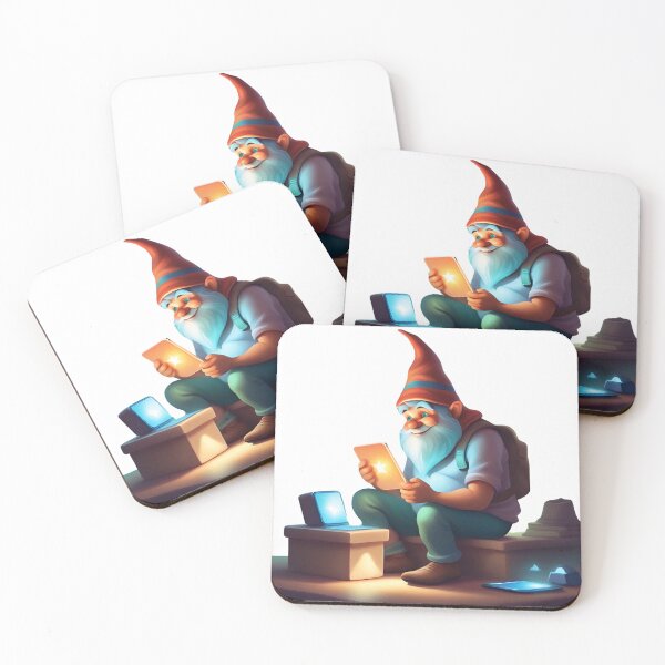 Item preview, A Father's Day Gnome as a tech-savvy dad designed and sold by PrintCreations9.