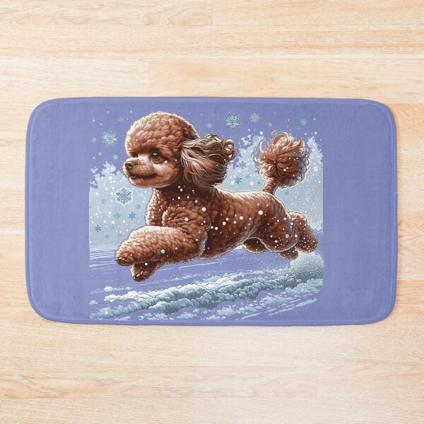 Item preview, Toy Poodle Dog in Snow designed and sold by toypoodlemom.
