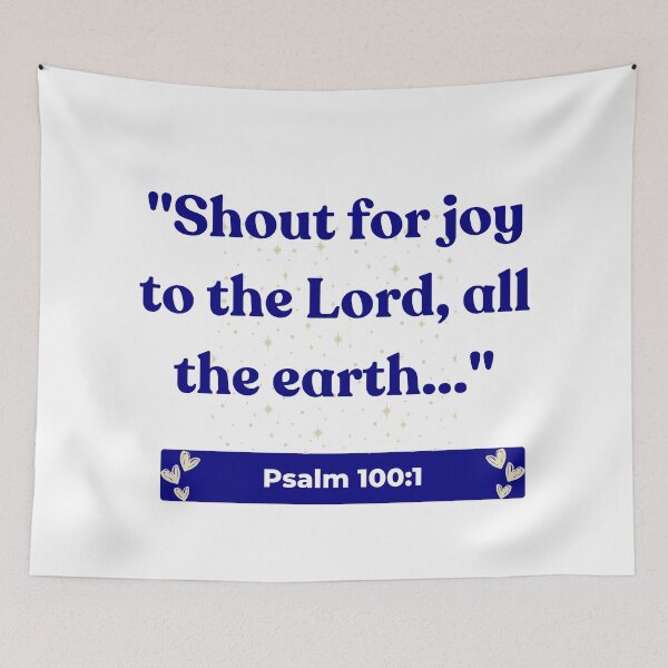Item preview, Joyful Shout: Psalm 100:1 Celebration in all the Earth Christian Theme  designed and sold by ebocraft.