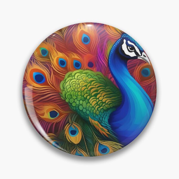 Item preview, PEACOCK PORTRAIT designed and sold by PIGCASSOSAIART.
