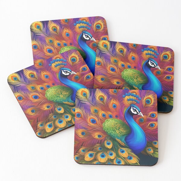 Item preview, PEACOCK PORTRAIT designed and sold by PIGCASSOSAIART.