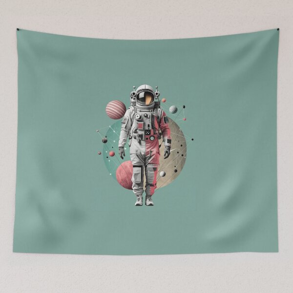 Item preview, Noname montage 1900 with astronaut designed and sold by BubblyDelight.