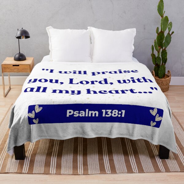 Item preview, Heartfelt Praise: Psalm 138:1 True Worship Christian Theme designed and sold by ebocraft.