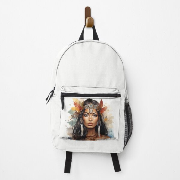 Item preview, Young Native American woman adorned with the symbols of her tribe designed and sold by cristina1001.