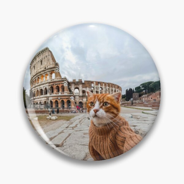 Item preview, Meowsterpiece at the Colosseum: Hilarious Cat Selfie designed and sold by CatMemesWorld.