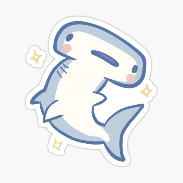 Item preview, Cartoon Cute Hammerhead shark designed and sold by Mayarart.
