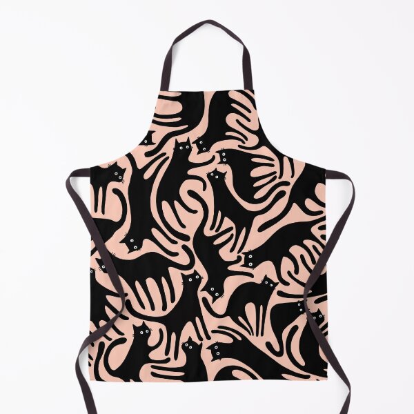 Item preview, Curious Black Cats on Peachy Pink designed and sold by littleclyde.