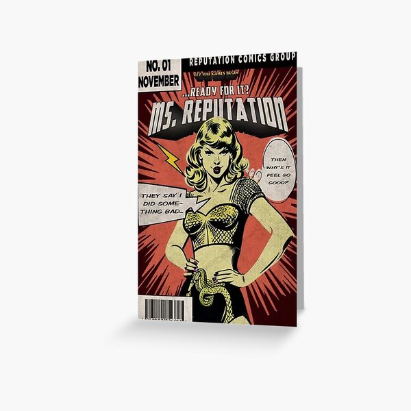 Item preview, Taylor swift reputation vintage poster comic designed and sold by CoffeeCatMarie.