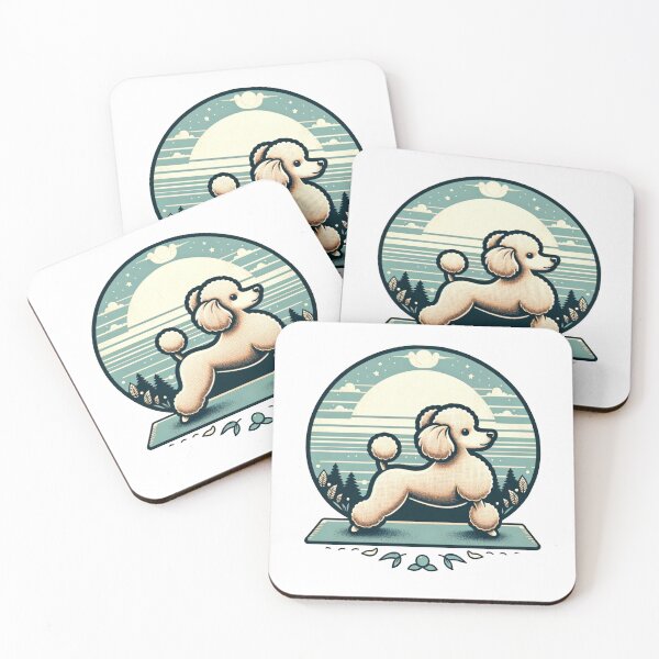 Item preview, Toy Poodle in Yoga Pose designed and sold by toypoodlemom.