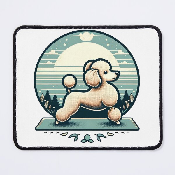 Item preview, Toy Poodle in Yoga Pose designed and sold by toypoodlemom.