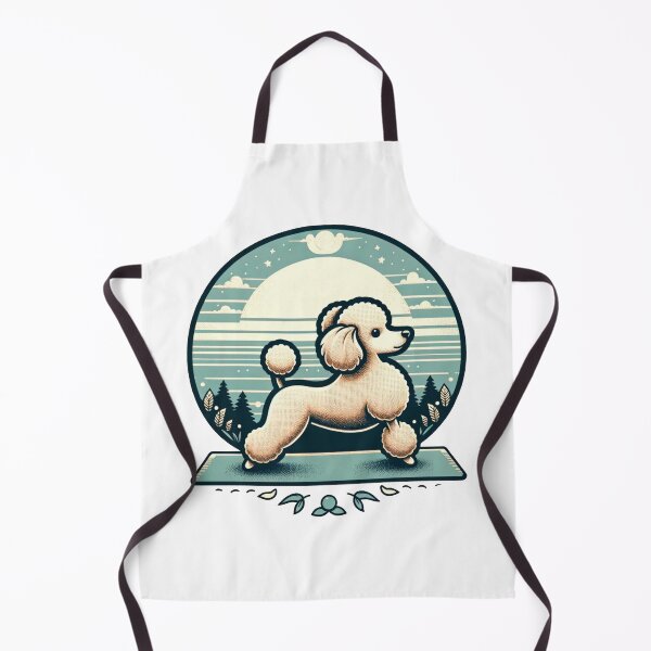 Item preview, Toy Poodle in Yoga Pose designed and sold by toypoodlemom.