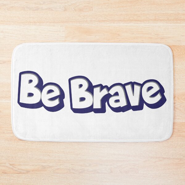 Item preview, Be Brave text sicker designed and sold by Sticktle.