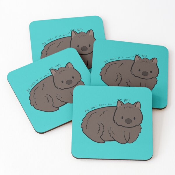Item preview, Wombat be nice or I'll bonk you designed and sold by rileymosschaos.