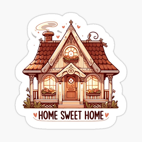Item preview, Home Sweet Home - House Illustration designed and sold by MrERNST.