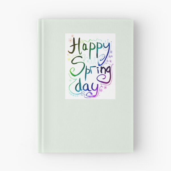 Item preview, Happy Spring Day watercolor lettering | Happy Spring Day watercolor painting handlettering designed and sold by lausn.