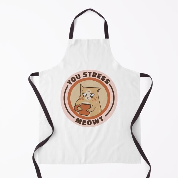 Item preview, You Stress Meowt Cute Cat Coffee Sarcastic Face designed and sold by Paper Hearteu.