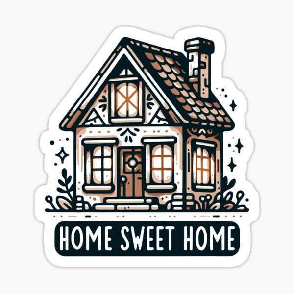 Item preview, Home Sweet Home - House Illustration designed and sold by MrERNST.