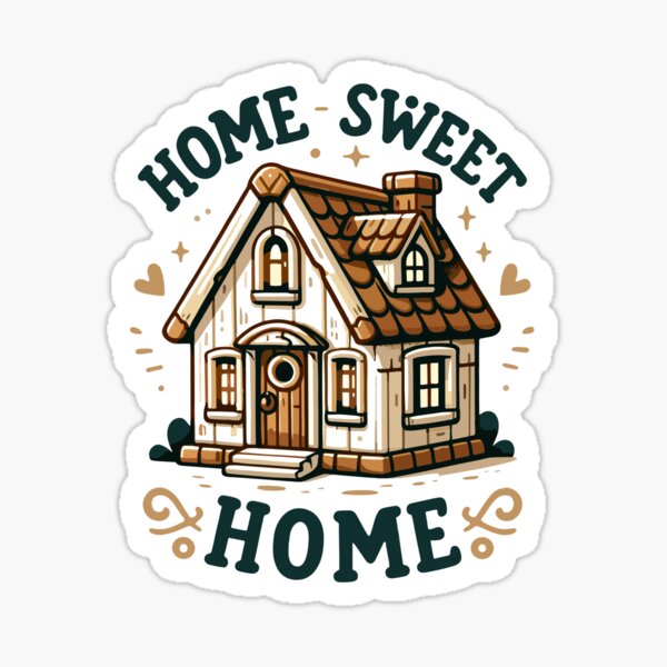 Item preview, Home Sweet Home - House Illustration designed and sold by MrERNST.