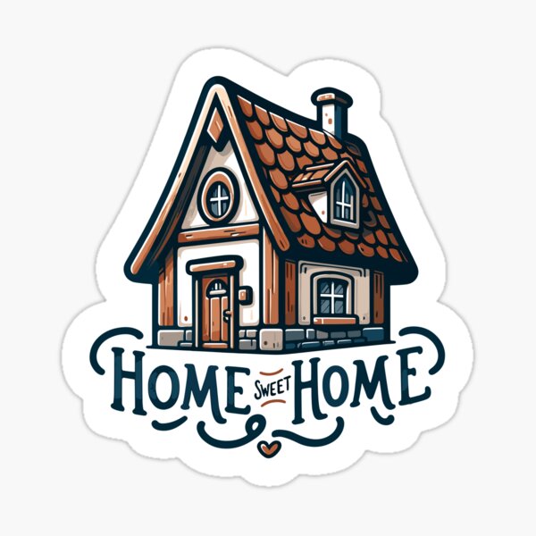 Item preview, Home Sweet Home - House Illustration designed and sold by MrERNST.