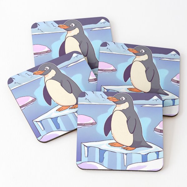 Item preview, Cheerful Penguin Standing on Swimming Ice designed and sold by Gaborai.