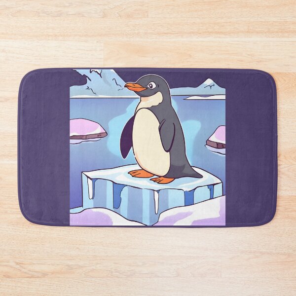Item preview, Cheerful Penguin Standing on Swimming Ice designed and sold by Gaborai.