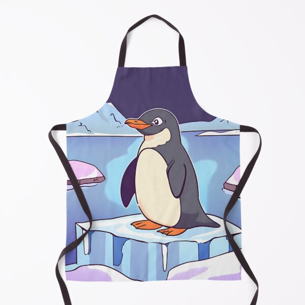Item preview, Cheerful Penguin Standing on Swimming Ice designed and sold by Gaborai.