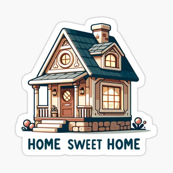 Item preview, Home Sweet Home - House Illustration designed and sold by MrERNST.