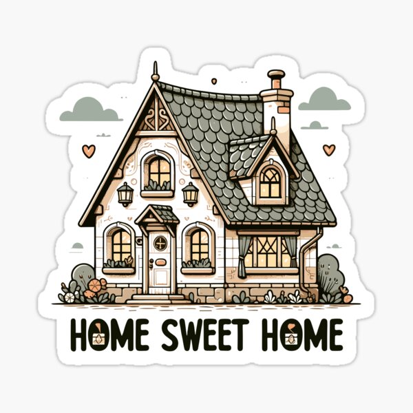 Item preview, Home Sweet Home - House Illustration designed and sold by MrERNST.