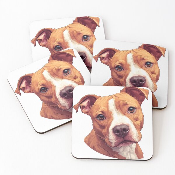Item preview, Lindo cachorro de stafford bull terrier // lindo diseño de cachorro de stafford bull terrier // stafford bull terrier Tapetes para perros, lindos pañuelos para mascotas cachorros, Cachorros lindos Póster designed and sold by SMARTKIT DESIGNAGENCY.