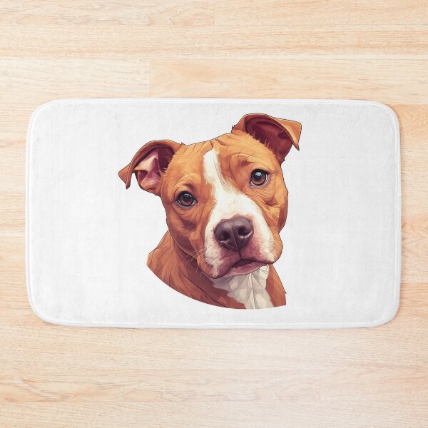 Item preview, Cute stafford bull terrier puppy // stafford bull terrier puppy cute design // stafford bull terrier Dog mats, cute puppy pet bandanas, Puppy cute dog Poster designed and sold by SMARTKIT  DESIGNAGENCY.