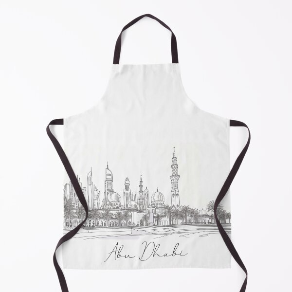 Item preview, Abu Dhabi Cityscape View Line art designed and sold by PrintsByVickson.